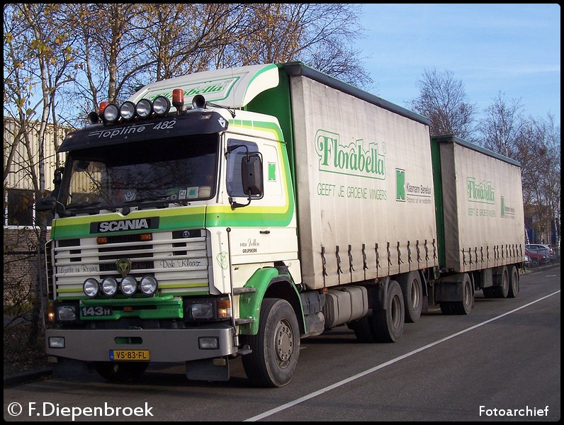 VS-83-FL Scania 143H 470 Van Dellen-BorderMaker - oude foto's