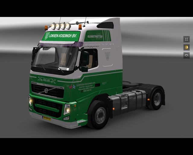 ets2 Volvo Fh 4x2 Lokken-Vosdingh bv prive skin ets2