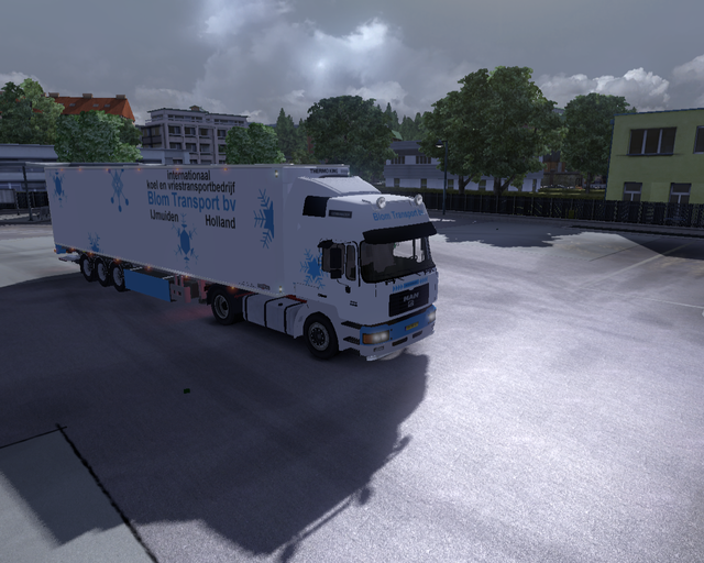 ets2 Man F2000 Commander + Chereau koeltrailer Blo prive skin ets2