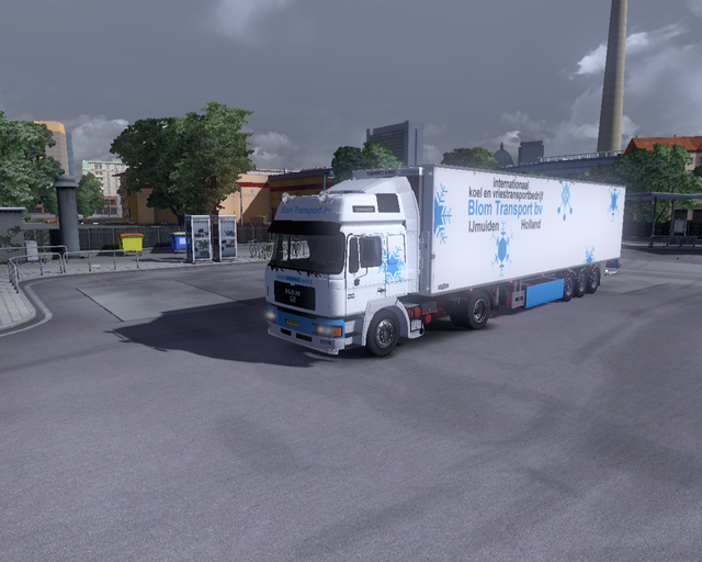 ets2 Man F2000 Commander + Chereau koeltrailer Blo prive skin ets2