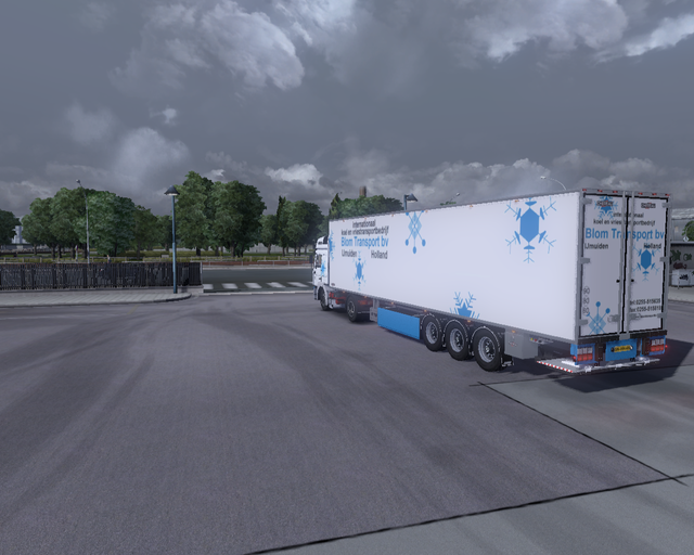 ets2 Man F2000 Commander + Chereau koeltrailer Blo prive skin ets2