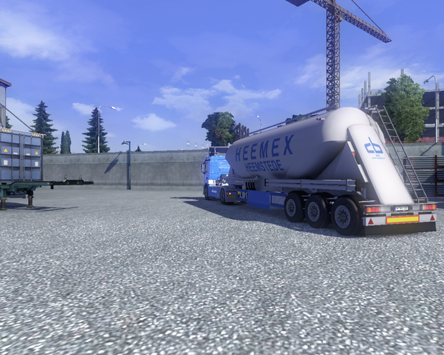 ets2 Mercedes Antos 1840 4x2 + cementtrailer HEEME prive skin ets2