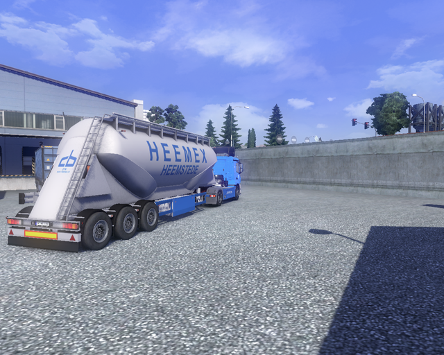 ets2 Mercedes Antos 1840 4x2 + cementtrailer HEEME prive skin ets2