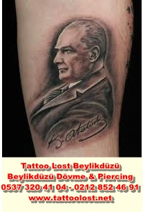 AtatÃ¼rk dÃ¶vme modelleri beylikdÃ¼zÃ¼ dÃ¶vme Tatt Mustafa Kemal imzasÄ±