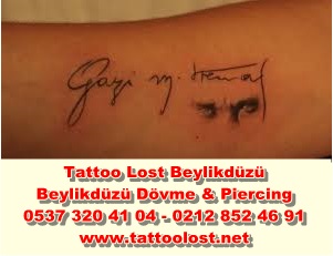 AtatÃ¼rk dÃ¶vme modelleri beylikdÃ¼zÃ¼ dÃ¶vme Tatt Mustafa Kemal imzasÄ±