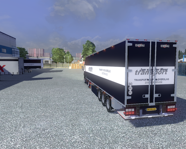 ets2 Scania R2008 4x2 + Chereau koeltrailer Jan va prive skin ets2