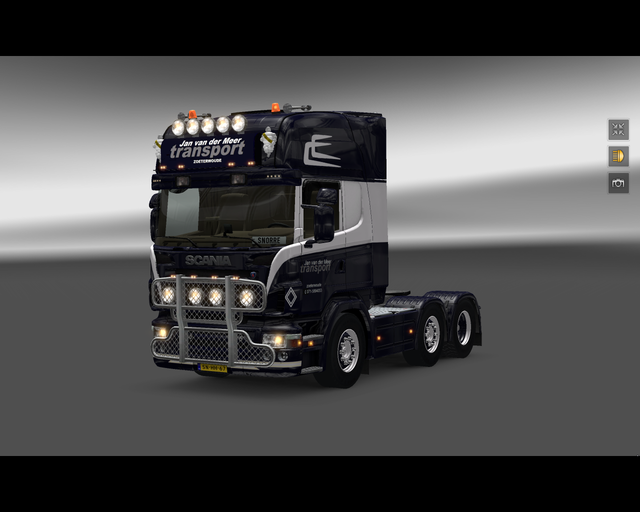 ets2 Scania R2008 6x2 Jan van der Meer Zoeterwoude prive skin ets2