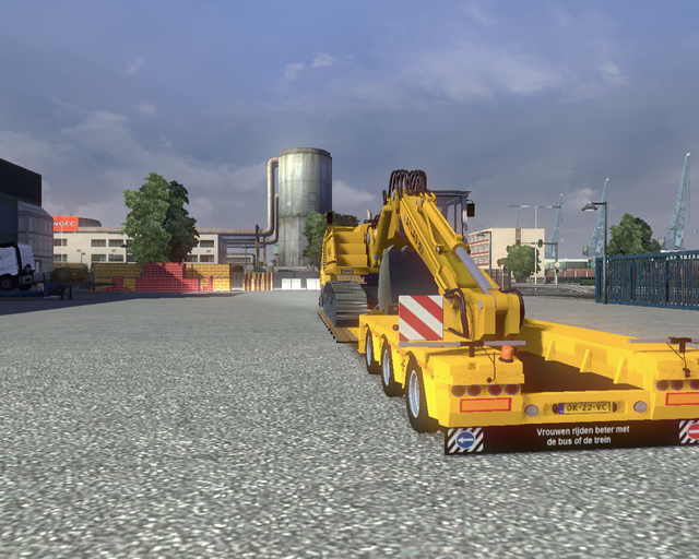 ets2 Man F2000 6x2 BKF + Dieplader Kraanverhuurbed prive skin ets2