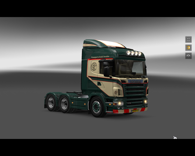 ets2 Scania R730 Streamline 6x4 Fermgruppen Zweden prive skin ets2