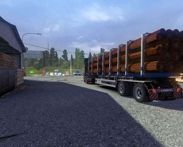 ets2 Scania R730 Streamline 6x4 + Houtrailer Fermg prive skin ets2