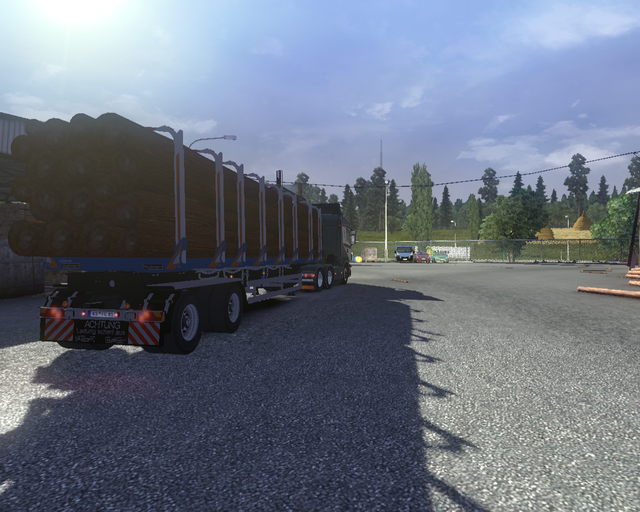 ets2 Scania R730 Streamline 6x4 + Houtrailer Fermg prive skin ets2