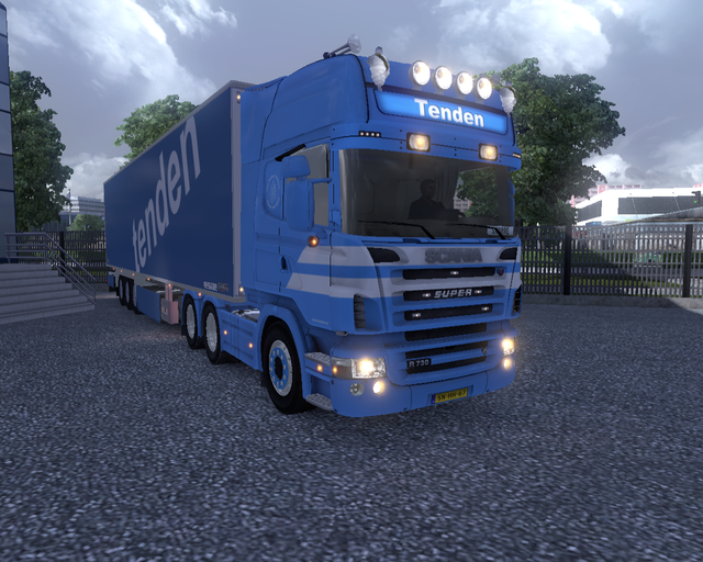 ets2 Scania Highline 6x4 + Cooliner Tenden Noorweg prive skin ets2