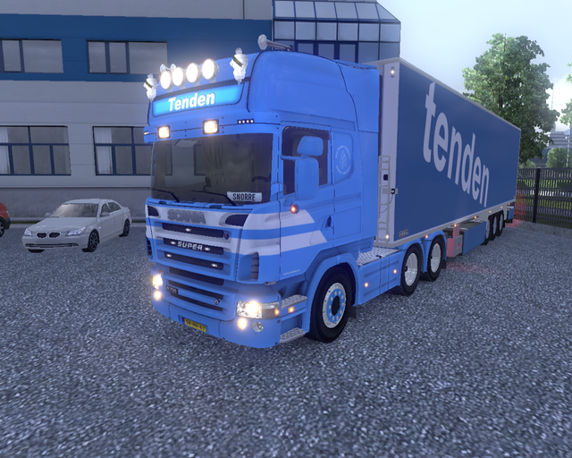 ets2 Scania Highline 6x4 + Cooliner Tenden Noorweg prive skin ets2