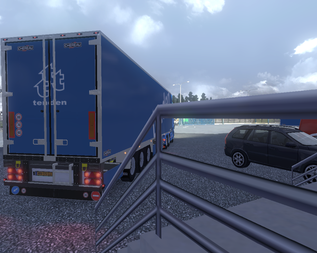 ets2 Scania Highline 6x4 + Cooliner Tenden Noorweg prive skin ets2