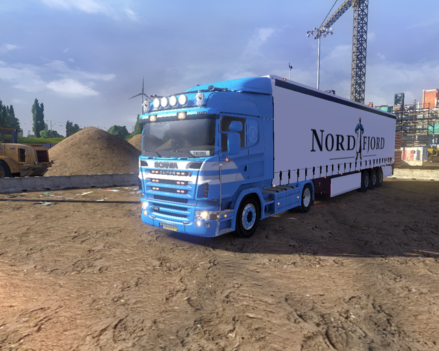 ets2 Scania Streamline 4x2 +Schuifzeiltrailer Tend prive skin ets2