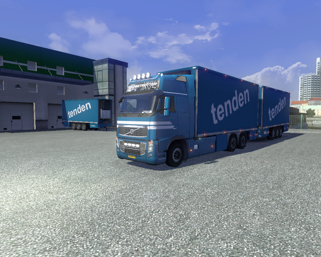 ets2 Volvo Fh16 6x4 BDF + Tandem Tenden Transport  prive skin ets2