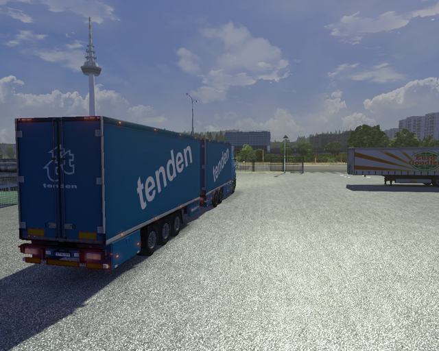 ets2 Volvo Fh16 6x4 BDF + Tandem Tenden Transport  prive skin ets2