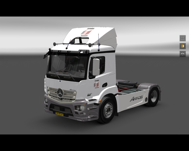 ets2 Mercedes Antos Zwerus Transport IJsselmuiden prive skin ets2