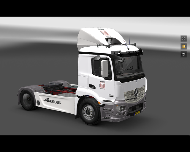 ets2 Mercedes Antos Zwerus Transport IJsselmuiden  prive skin ets2