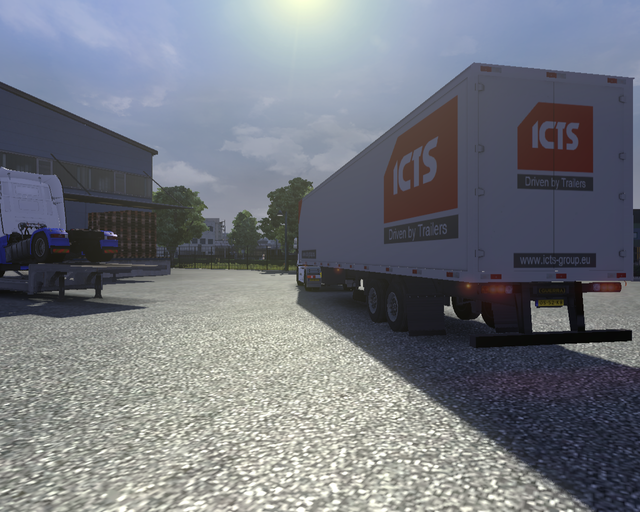 ets2 Mercedes Antos + transporttrailer Zwerus Tran prive skin ets2