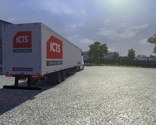 ets2 Mercedes Antos + transporttrailer Zwerus Tran prive skin ets2