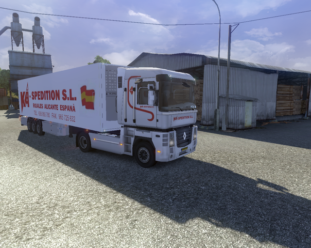 ets2 Renault Magnum DXI + Coolliner KA Spedition S prive skin ets2