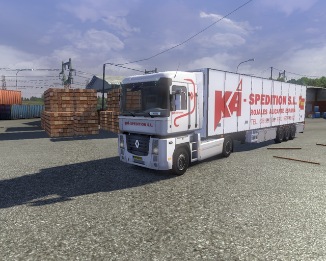 ets2 Renault Magnum DXI + Coolliner KA Spedition S prive skin ets2