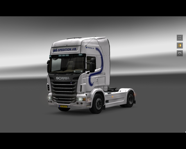 ets2 Scania R 2009 4x2 Highline KA Spedition Zwede prive skin ets2