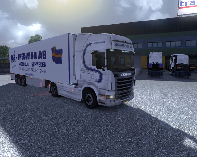 ets2 Scania R 2009 4x2 Highline + Coolliner KA Spe prive skin ets2