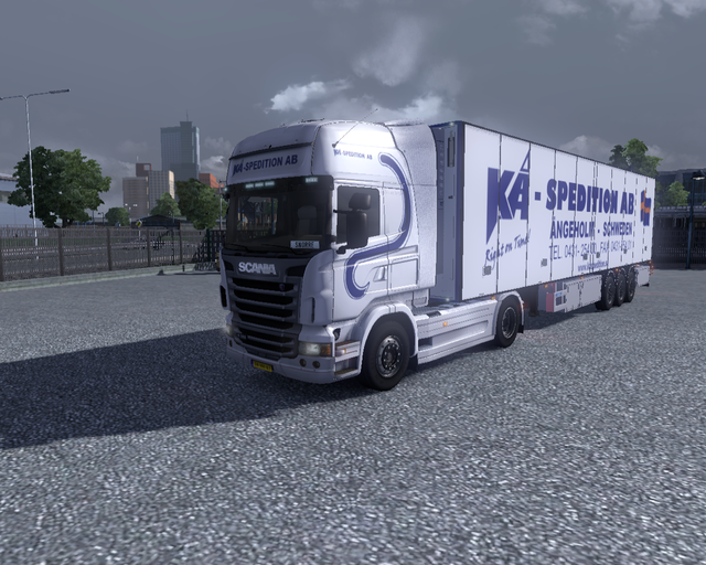 ets2 Scania R 2009 4x2 Highline + Coolliner KA Spe prive skin ets2