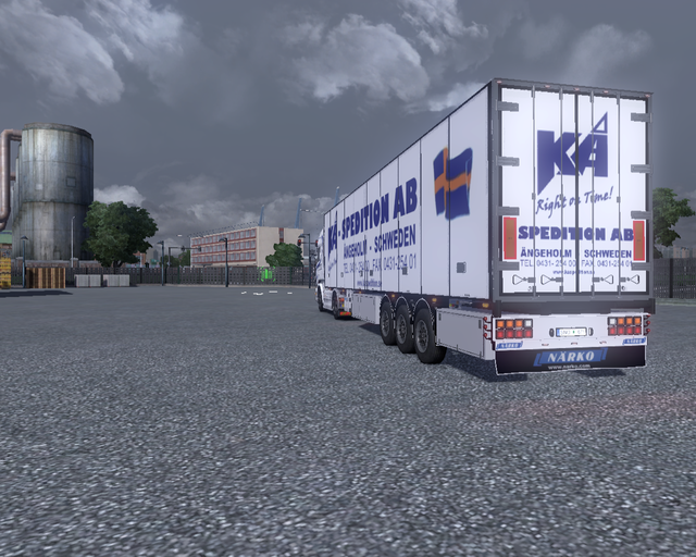 ets2 Scania R 2009 4x2 Highline + Coolliner KA Spe prive skin ets2