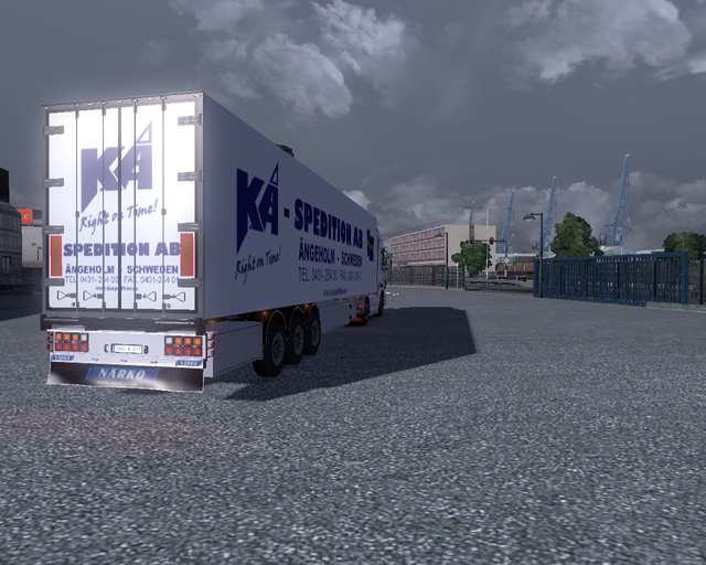 ets2 Scania R 2009 4x2 Highline + Coolliner KA Spe prive skin ets2