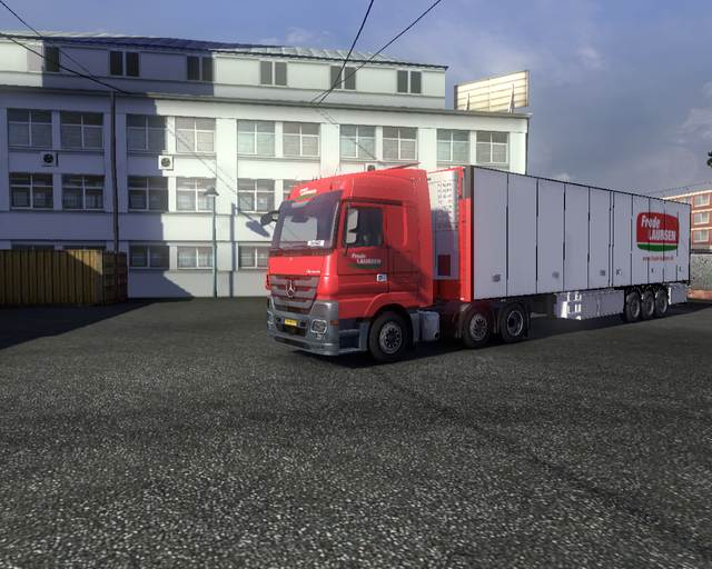 ets2 Mercedes Actros MP3 6x2 + Coolliner Frode Lau prive skin ets2