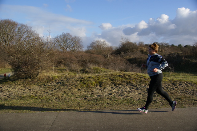 DSC05268 5 en 10 km loop Westvoorne 4-1-2015