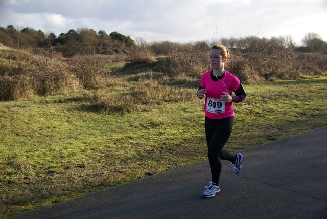 DSC05283 5 en 10 km loop Westvoorne 4-1-2015