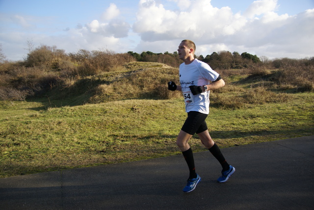 DSC05285 5 en 10 km loop Westvoorne 4-1-2015