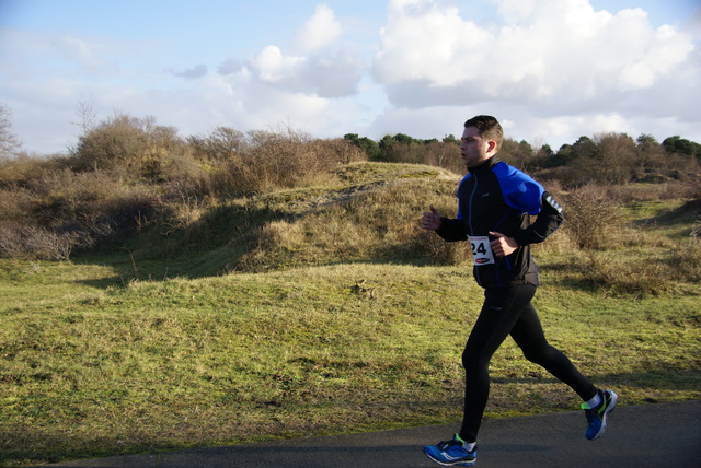 DSC05287 5 en 10 km loop Westvoorne 4-1-2015