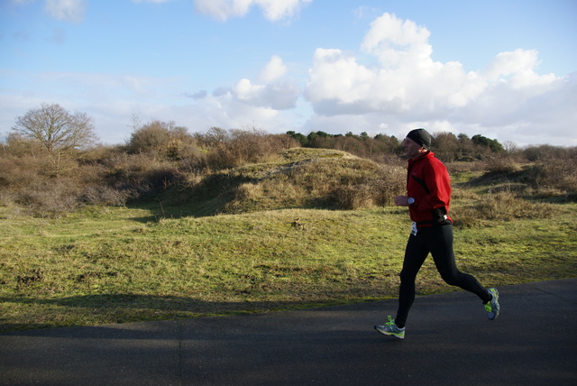 DSC05288 5 en 10 km loop Westvoorne 4-1-2015