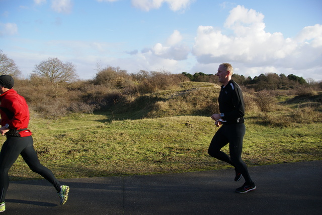 DSC05289 5 en 10 km loop Westvoorne 4-1-2015