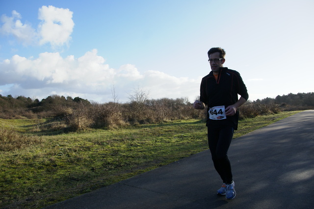 DSC05301 5 en 10 km loop Westvoorne 4-1-2015