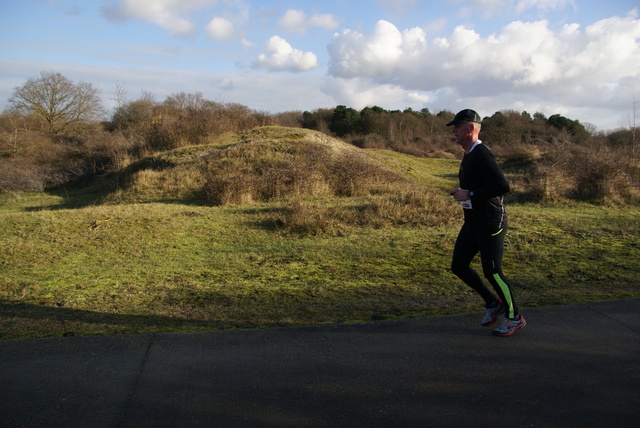 DSC05307 5 en 10 km loop Westvoorne 4-1-2015