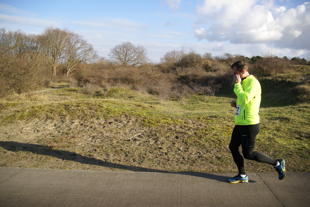 DSC05325 5 en 10 km loop Westvoorne 4-1-2015