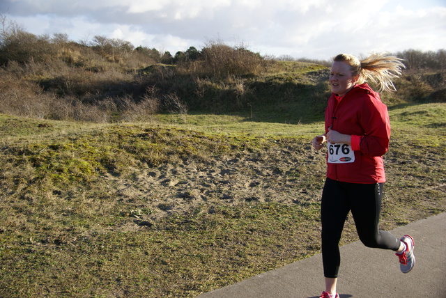 DSC05337 5 en 10 km loop Westvoorne 4-1-2015