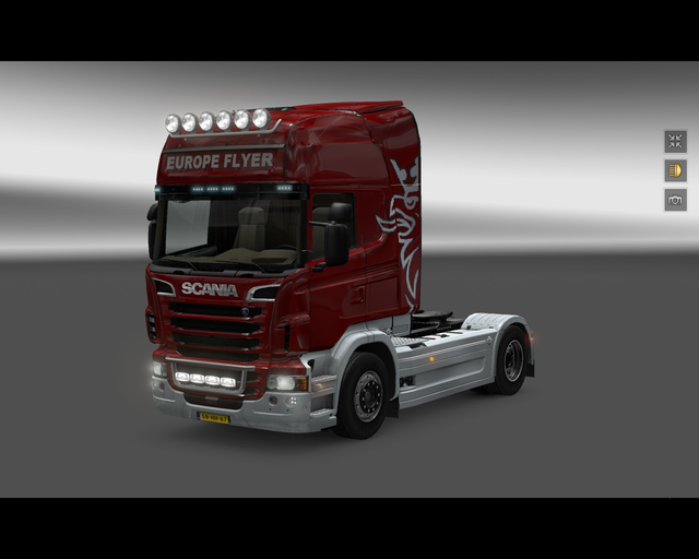 ets2 Scania R2009 4x2 Highline Europe Flyer Huisse prive skin ets2