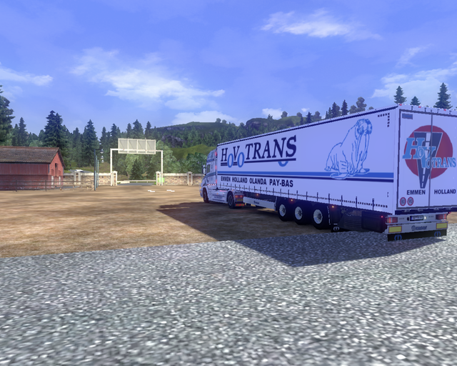 ets2 Scania T 730 4x2 + Tautliner HovoTrans Emmen  prive skin ets2