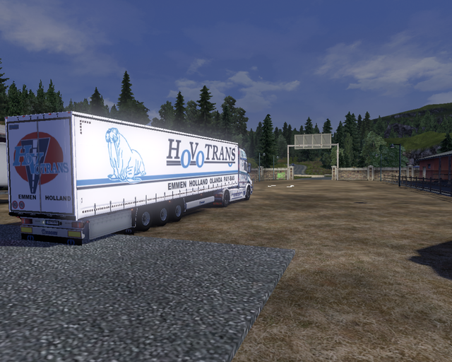 ets2 Scania T 730 4x2 + Tautliner HovoTrans Emmen  prive skin ets2