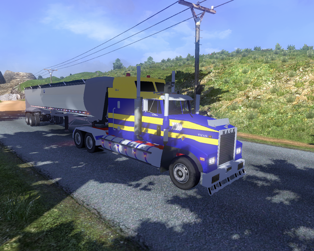 ets2 Mack Titan 6x4 + 2asser Kipper prive skin ets2