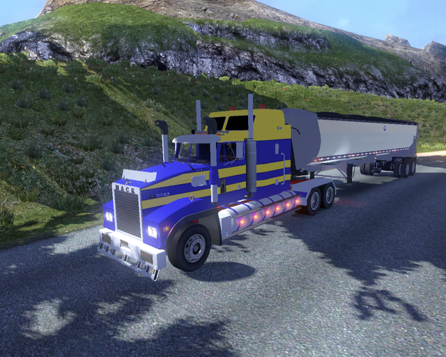 ets2 Mack Titan 6x4 + 2asser Kipper 1 prive skin ets2