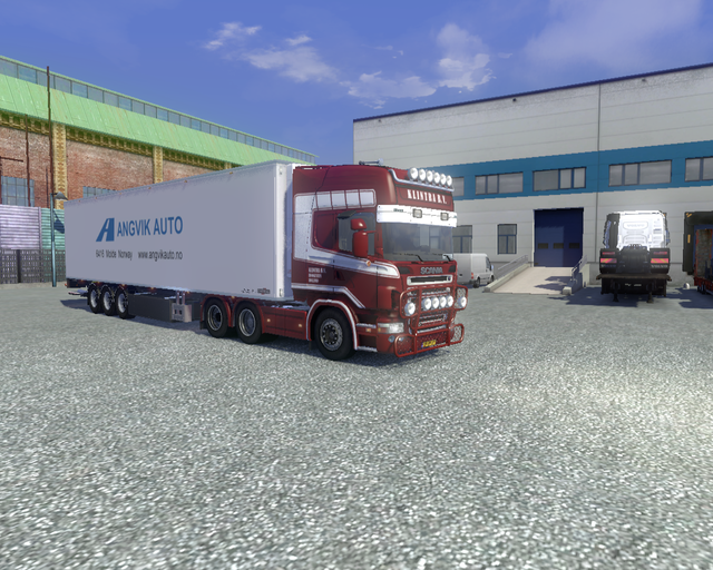 ets2 Scania R730 6x4 Klintra Hoogeveen + koeltrail prive skin ets2