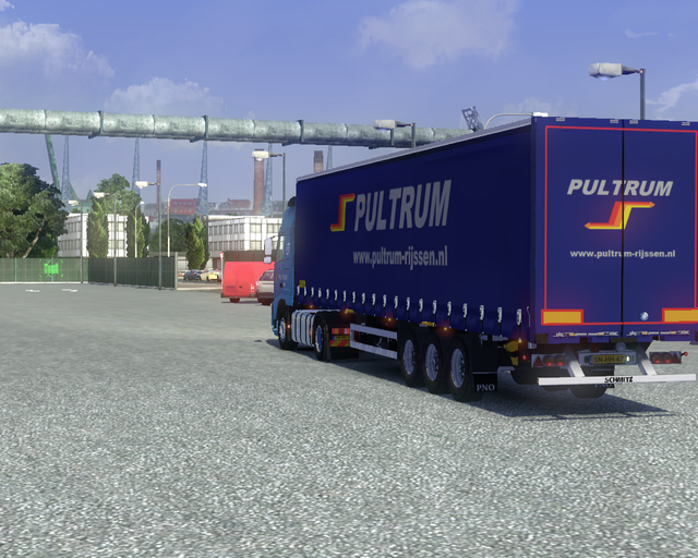 ets2 Volvo Fh16 Classic 4x2 +Schuifzeiltrailer Pul prive skin ets2